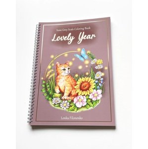 Lovely Year, antistresové omalovánky s podpisem autorky, Lenka Filonenko