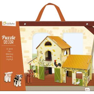 Avenue Mandarine Avenue Mandarine, PU004, Puzzle Decor, kartonová farma se zvířátky