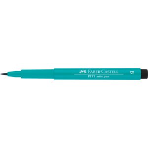 Faber-Castell, 167403, Pitt Artist Pen, popisovač se štětečkovým hrotem (brush), 1 ks Barva: Cobalt green 156