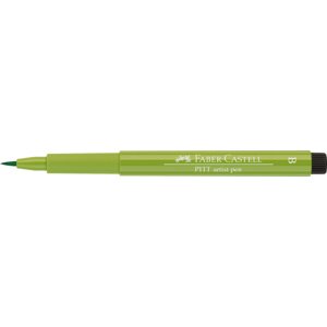 Faber-Castell, 167403, Pitt Artist Pen, popisovač se štětečkovým hrotem (brush), 1 ks Barva: May green 170
