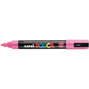 Uni-ball, PC-5M, Posca, akrylový popisovač, kusový, 1 ks Barva: Růžová