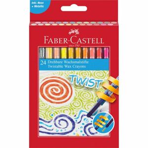 Faber-Castell, 120004, Twist, olejové pastely (voskovky), šroubovací, 24 ks