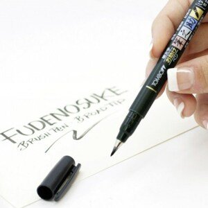 Tombow, WS-BS + BH, Fudenosuke, Brush pen, sada kaligrafických fixů, 2 ks