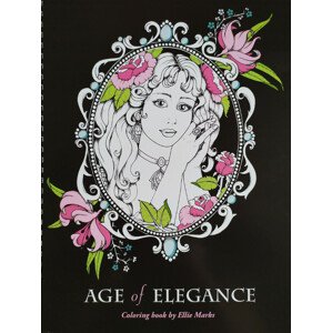 Age of elegance, antistresové omalovánky s podpisem autorky, Ellie Marks