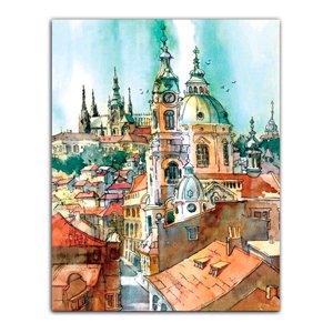 TSvetnoy, LG063e, Diamond painting - diamantové malování, 40 x 50 cm, Věže starého města