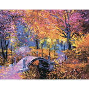TSvetnoy, LG256e, Diamond painting - diamantové malování, 40 x 50 cm, Podzimní barvy