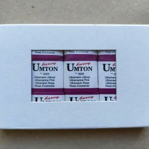 Umton, mistrovské akvarelové barvy, 1/2 pánvička, 2,6 ml, 1 ks Barva Umton: 2023 Ultramarin růžový
