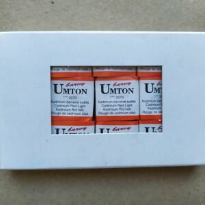 Umton, mistrovské akvarelové barvy, 1/2 pánvička, 2,6 ml, 1 ks Barva Umton: 2270 Kadmium červené světlé