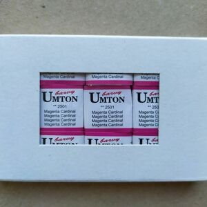 Umton, mistrovské akvarelové barvy, 1/2 pánvička, 2,6 ml, 1 ks Barva Umton: 2501 Magenta Cardinal