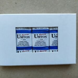 Umton, mistrovské akvarelové barvy, 1/2 pánvička, 2,6 ml, 1 ks Barva Umton: 2540 Kobalt tmavý