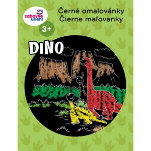Ditipo, 5426004, černé omalovánky, Dinosauři, A4