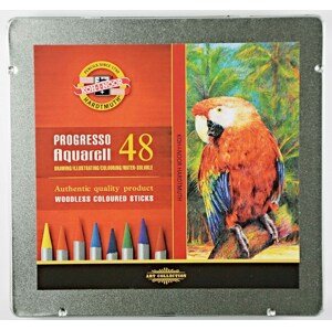Kohinoor Koh-i-noor, 8786048001PL, Progresso, souprava akvarelových pastelek v laku, 48 ks