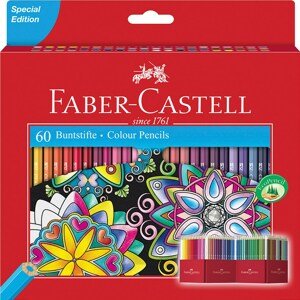 Faber-Castell, 111260, klasické pastelky, 60 ks