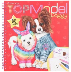 Top model, 3468944, Doggy, kreativní sešit se samolepkami