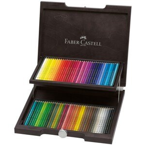 Faber-Castell Faber Castell, 110072, Polychromos, umělecké pastelky nejvyšší kvality, dřevěná kazeta, 72 ks
