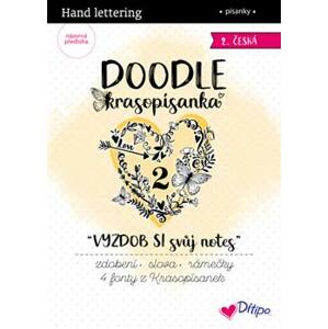 Ditipo, 7264001, DOODLE krasopísanky, Vyzdob si svůj notes 2, 1 ks