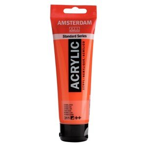 Royal Talens, Amsterdam, akrylové barvy, 120 ml, 1 ks Amsterdam: 311 Vermilion
