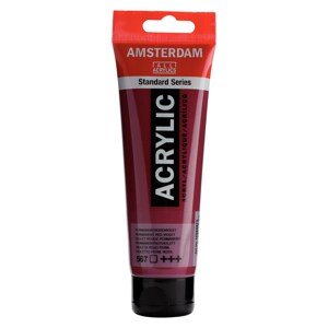Royal Talens, Amsterdam, akrylové barvy, 120 ml, 1 ks Amsterdam: 567 Permanent red violet