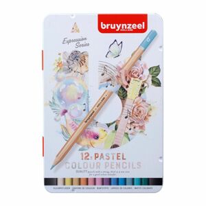 Bruynzeel, 60312112, Expression colour set, sada pastelek, pastelové odstíny, 12 ks