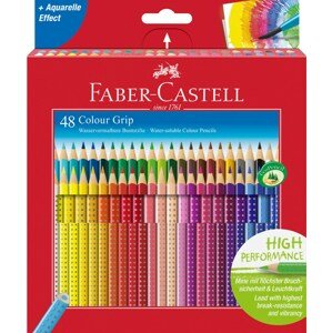 Faber-Castell, 112449, Colour Grip, akvarelové pastelky, 48 ks