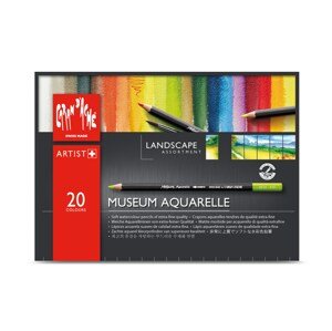 Caran d´Ache Caran d'Ache, 3510.420, Museum Aquarelle Pencils Landscape, umělecké akvarelové pastelky, sada krajina, 20 ks