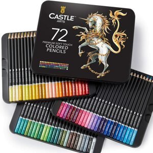 Castle art supplies, CASCP72, Premium colored pencils, sada uměleckých pastelek, 72 ks