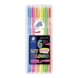 Staedtler, 323 SB6CS4, Triplus fixy, 6 ks, Tropical