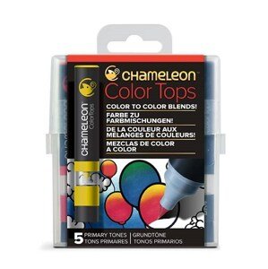 CHAMELEON, CT4502, Color tops, tonovací nástavce pro popisovače,  5 ks, Primary tones
