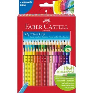 Faber-Castell, 112442, Colour Grip, akvarelové pastelky, 36 ks