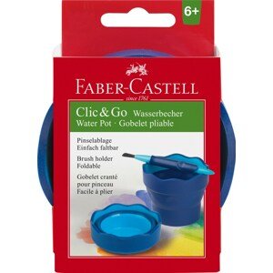 Faber-Castell, 181510, kelímek na vodu CLIC&GO, modrá, 1 ks