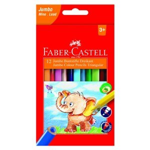 Faber-Castell, 116501, sada trojhranných pastelek Extra Jumbo, 12 ks