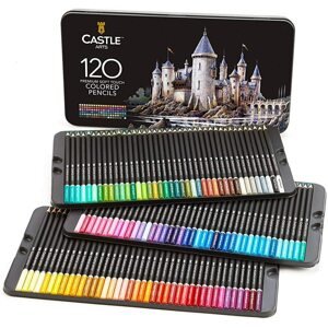 Castle art supplies, CASCP120, Premium colored pencils, 120 ks