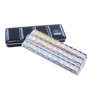 Umton, W-30, Sada mistrovských akvarelových barev v kovové kazetě, 2,6 ml, 30 kusů
