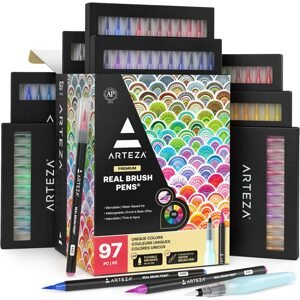 Arteza, ‎ARTZ-8192, Real Brush Pens, sada akvarelových štětečkových popisovačů, 97 ks
