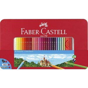 Faber-Castell, 115894, klasické pastelky, 60 ks + příslušenství