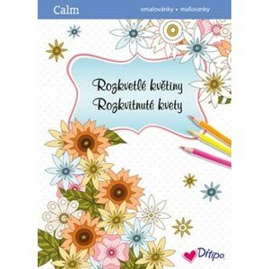 Ditipo, 7203003, antistresové omalovánky, Rozkvetlé květiny