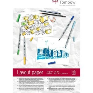 Tombow, PB-LAYOUT, kreslící blok náčrtový, nepropustný, A4, 75g, 75 listů