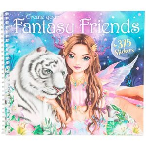Top model, 3341921, Fantasy friends, kreativní kniha se samolepkami