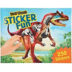 Dino world, 3323354, Sticker fun, kreativní sešit se samolepkami, dinosauři