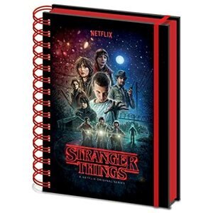 Netflix, SR72776, motiv Stranger Things, zápisník, kroužková vazba, 1 ks
