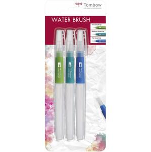 Tombow, WB-3P, waterbrush, sada plnitelných štětců, 3 ks