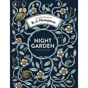 Night Garden, antistresové omalovánky, R.J. Hampson