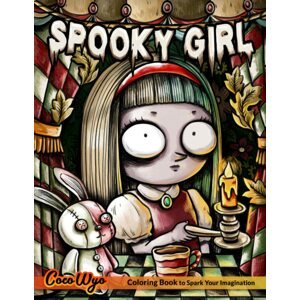 Spooky girl, antistresové omalovánky, Coco Wyo