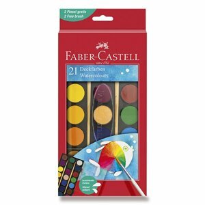 Faber-Castell, 125021, sada vodových barev, 21 ks
