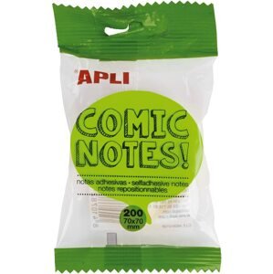 APLI, 16278, Comic notes, samolepicí Post-it bloček na poznámky, 200 listů