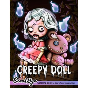 Creepy Doll, antistresové omalovánky, Coco Wyo