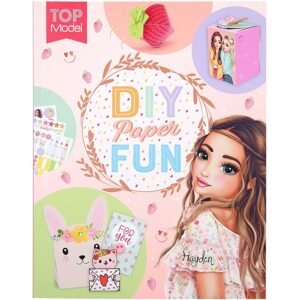 Top model Miss Melody, 3487843, DIY paper fun, kreativní kniha s papíry a samolepkami