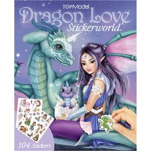 Top model, 3490290, Dragon Love, kreativní kniha se samolepkami