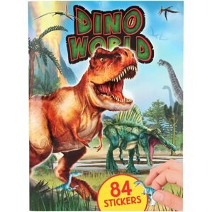 Dino World, 3479234, kreativní sešit se samolepkami, dinosauři