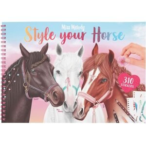 Miss Melody, 3490327, Style your horse, omalovánky s nálepkami, koně
